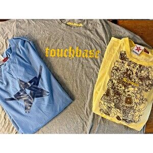 Touchbase T-Shirt Lot of 3 Plus Size Graphic Shirts 3XL 4XL Men's Tees